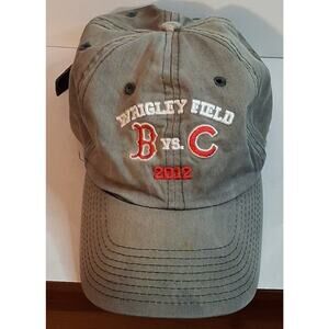 Boston Red Sox Chicago Cubs 2012 Wrigley Field Hat MLB Baseball Cap 100% Cotton
